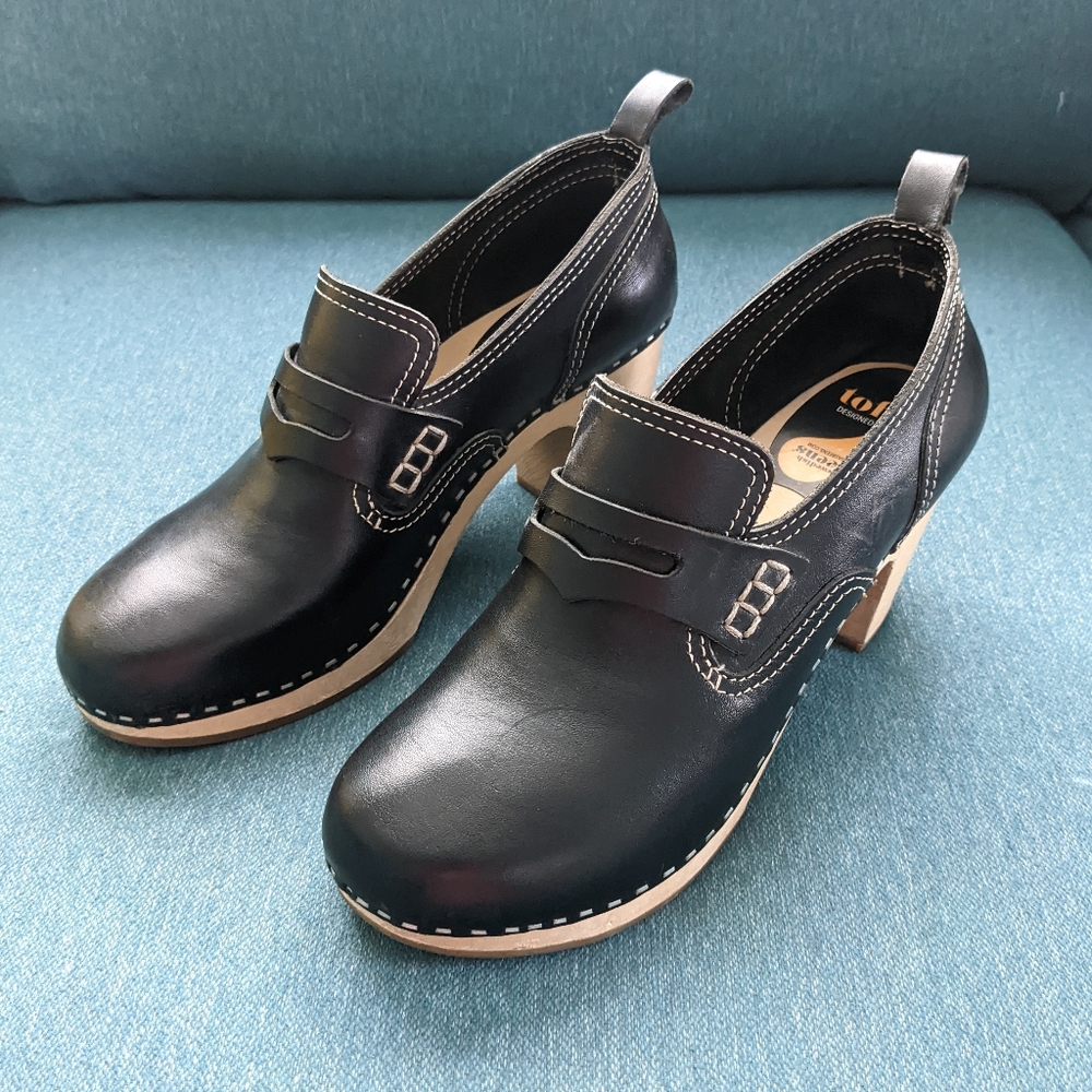 Swedish Hasbeen Penny Loafer Clogs